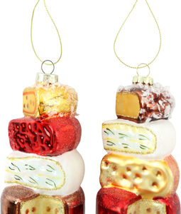4764 GLASSHANGER CHEESE TOWER S/2
